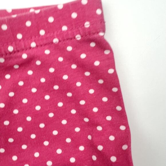Bitty Blue Pink Polka Dot Ruffle Leggings - Picture 3 of 5